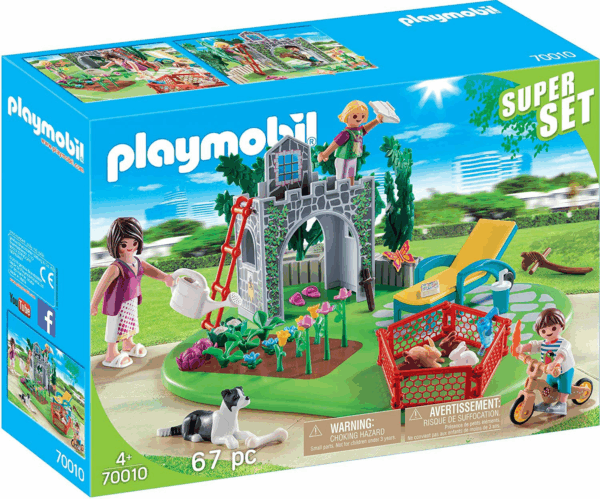 Super set familia jardin playmobil 70010