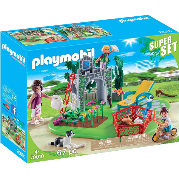 Super set familia jardin playmobil 70010
