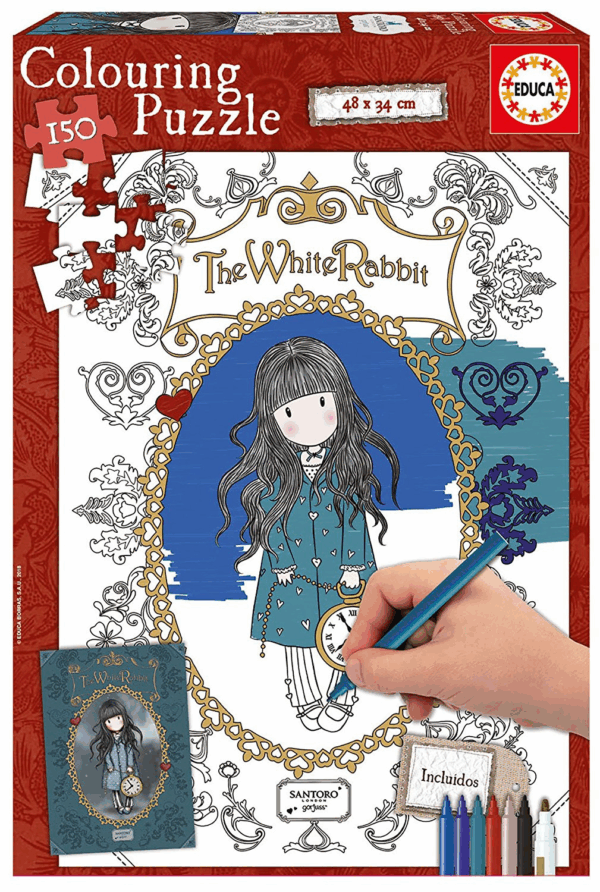 Puzzle gorjuss 150 the white rabbit educa