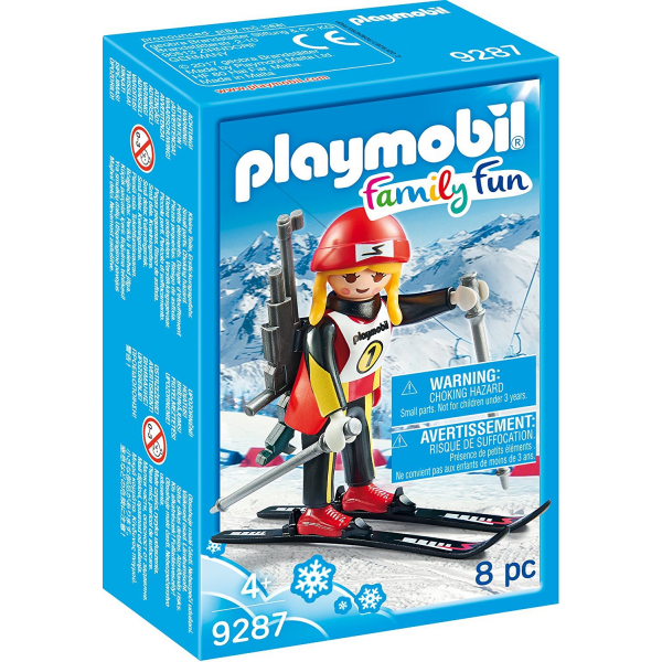 Atleta esquiadora femenina playmobil 9287