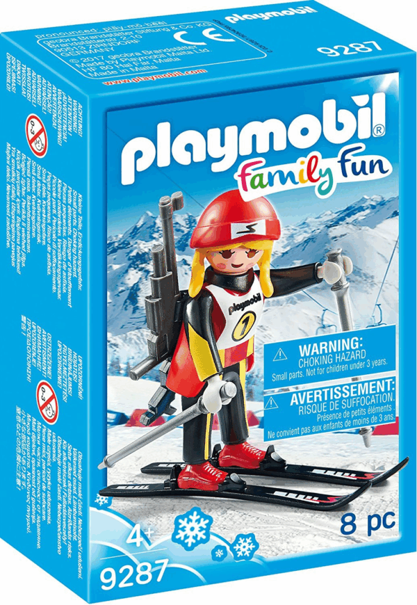 Atleta esquiadora femenina playmobil 9287