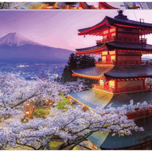 Puzzle 2000 monte fuji japon educa