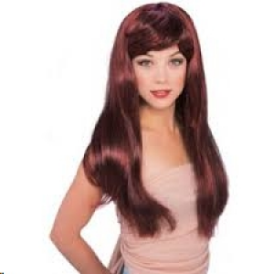 Peluca glamour peliroja rubies adulto rubies