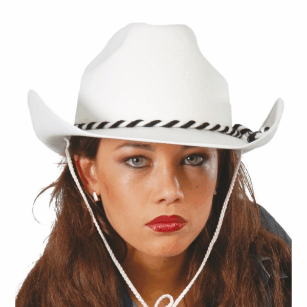 Sombrero dallas adulto vaquero en blanco import