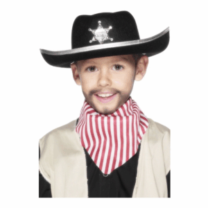 Sombrero sheriff negro fieltro import