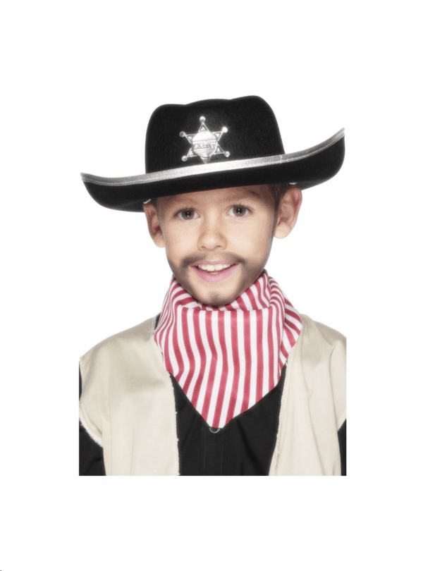 Sombrero sheriff negro fieltro import
