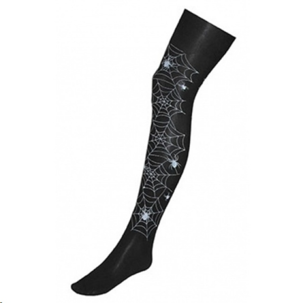 Pantys negros con dibujos de arañas halloween import