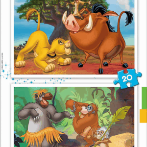 Puzzle 2x20 animales disney 18103