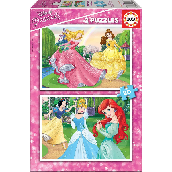 Puzzle 2x20 princesas disney 16846