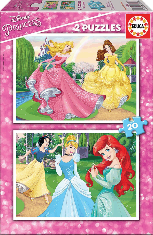Puzzle 2x20 princesas disney 16846