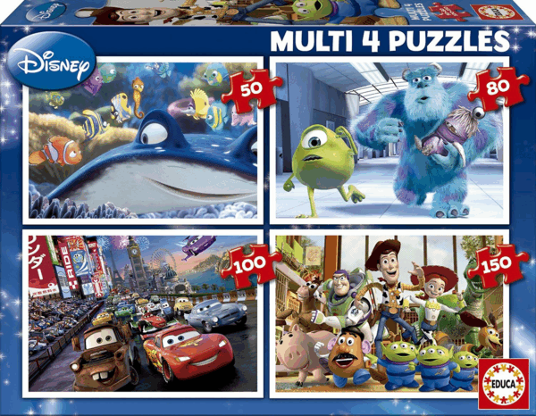 Puzzle pixar 50-80-100-150 educa