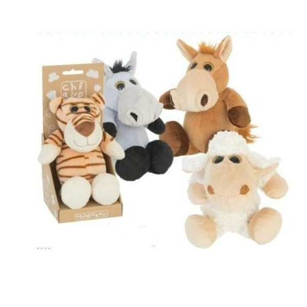 Peluche burro gris ojos grandes chiquetes import
