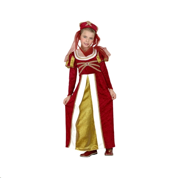 Disfra princesa real medieval talla 10 a 12 años import