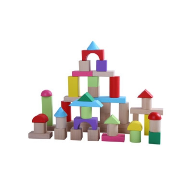 Arquitectura madera wooden blocks bote 50 pz
