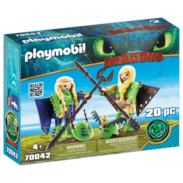 Chusco y brusca con traje volador playmobil 70042