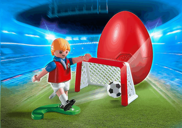 Jugador de futbol con porteria playmobil 4947