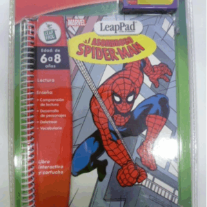 Leap pad el asombroso spiderman libro interactivo y cartucho