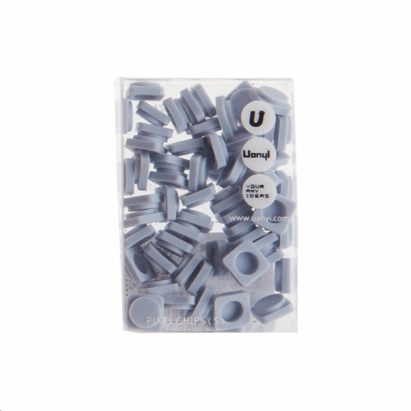 Pixel chip color gris oscuro pixel bags