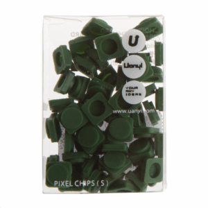 Pixel chip color verde botella pixel bags