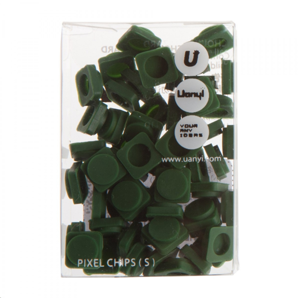 Pixel chip color verde botella pixel bags