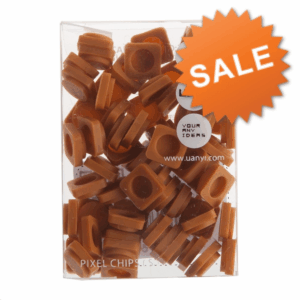 Pixel chip color marron pixel bags