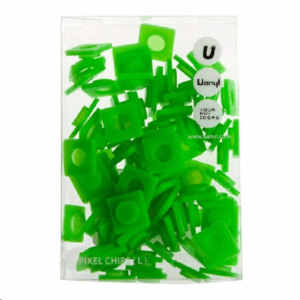 Pixel chip color verde hierba pixel bags