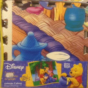 Tapete de foam 9 piezas winnie dthe pooh impory