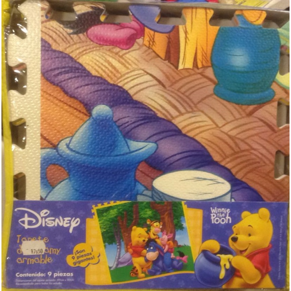 Tapete de foam 9 piezas winnie dthe pooh impory