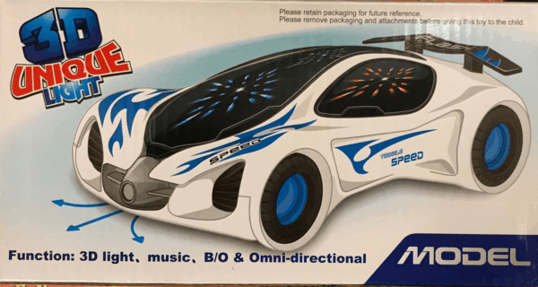 Coche salva obstaculos con luz