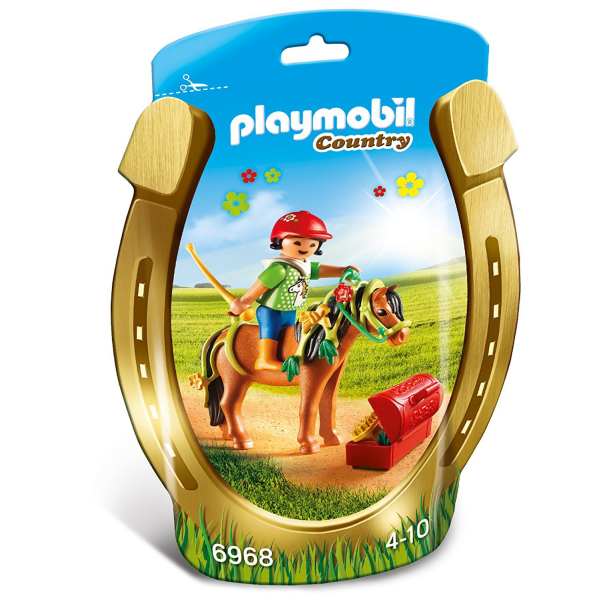 Jinete con poni flor playmobil 6968