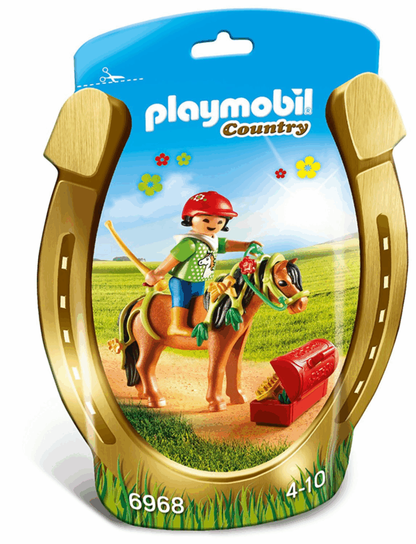 Jinete con poni flor playmobil 6968