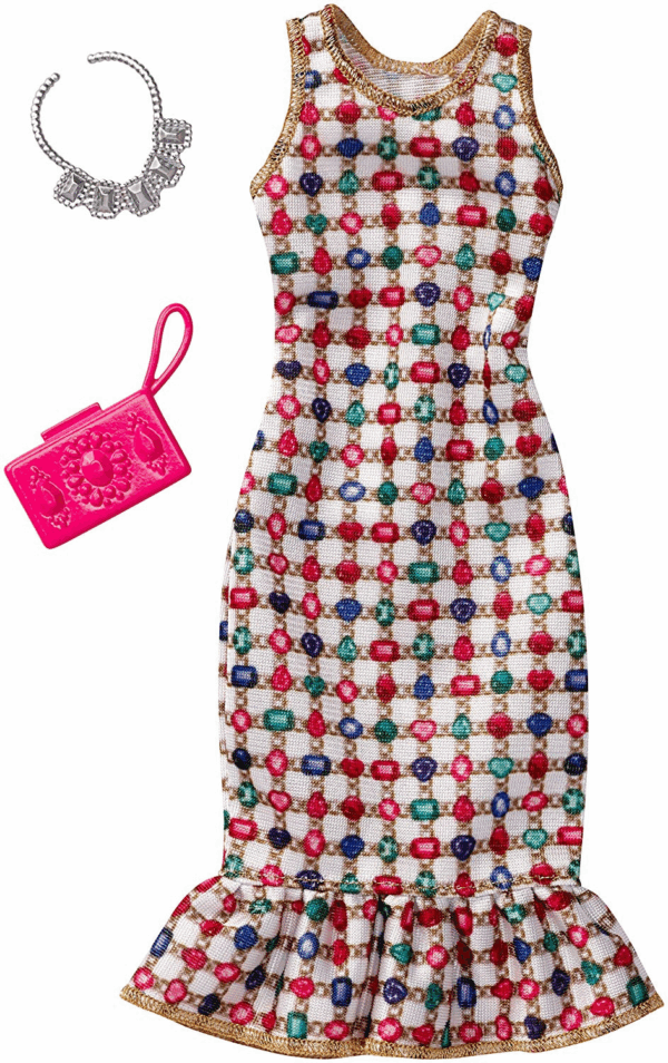 Vestido barbie estampado colorines fct36