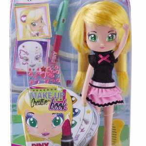 Muñeca piny julia con libro de diseño famosa