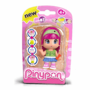 Pin y pon pelo niña rosa