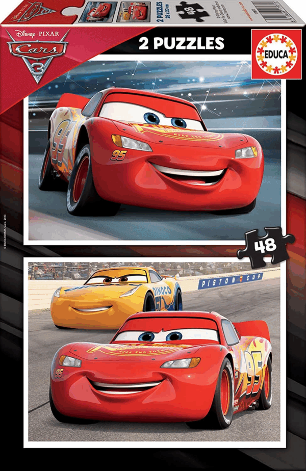 Puzzle 2x48 cars educa 17177
