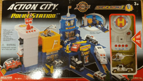 Estacion de policia action city 2 vehiculos boys toys
