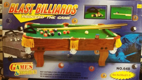 Billar de sobremesa 64x36x21