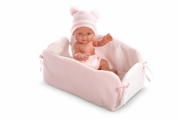 Bebita 27 cm cuna cambiador llorens