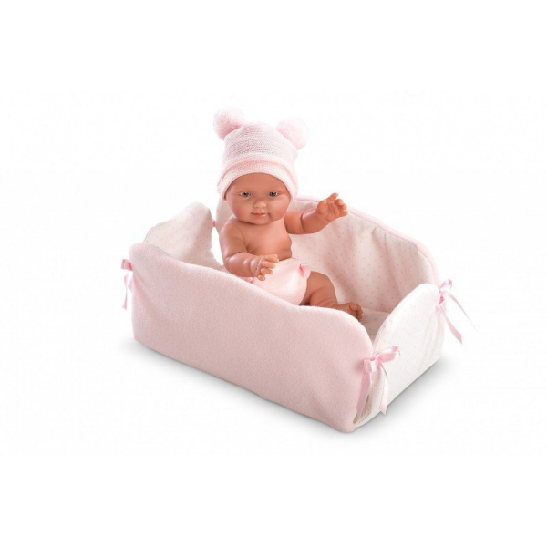 Bebita 27 cm cuna cambiador llorens
