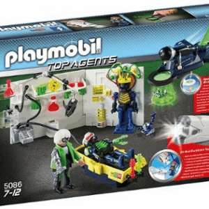 Laboratorio con jet top agents playmobil 5086
