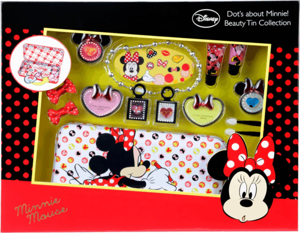Maquillaje minnie estuche metalico markwins