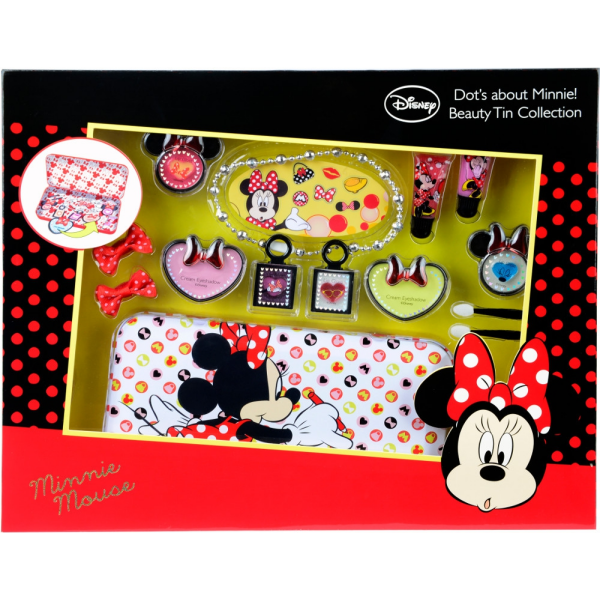 Maquillaje minnie estuche metalico markwins