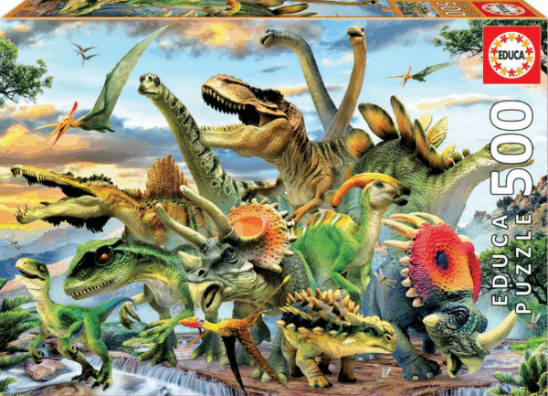 Puzzle educa 500 dinosaurios