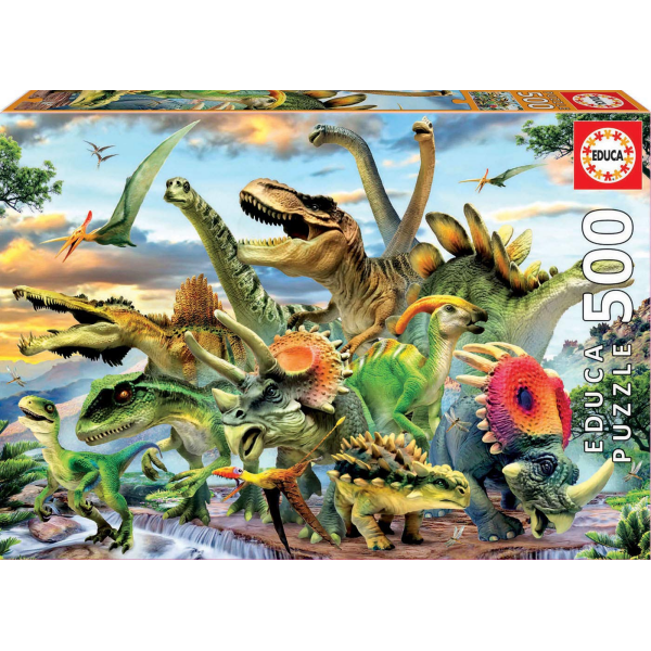 Puzzle educa 500 dinosaurios