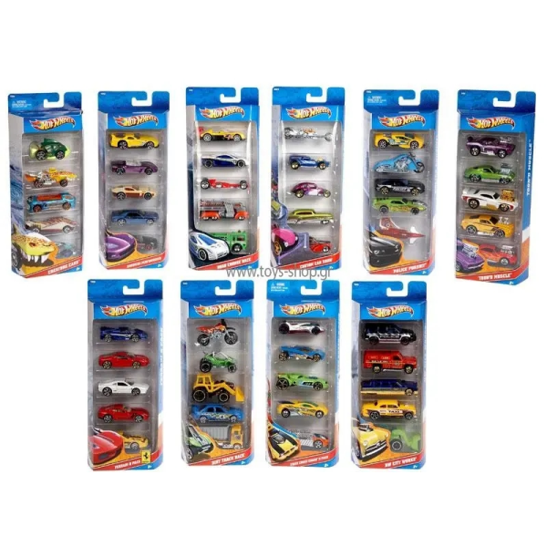 Hot Wheels Pack 5 coches Surtidos Mattel (se envia de forma aleatoria)