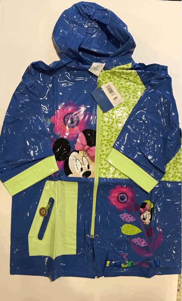 Chubasquero minnie talla 8