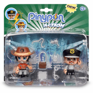 Pinypon action pack aventurero y policia