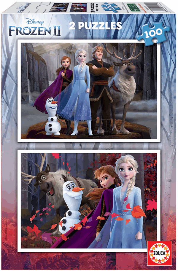 Puzzle 2x100 frozen 2 educa 18111