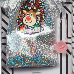 Barbie vestido brillos navidad GGG51 Mattel