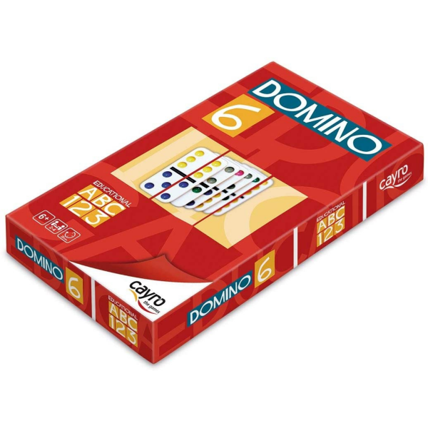 Domino doble 6 puntos colores 246